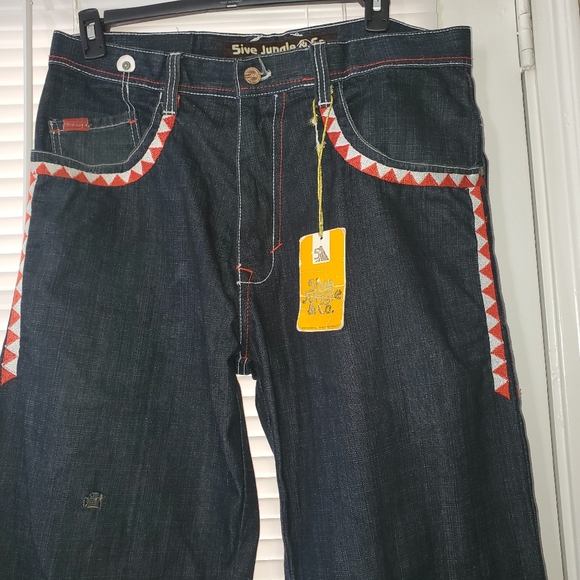 NWT 5ive Jungle Mens Jeans 36x35 - Picture 2 of 13